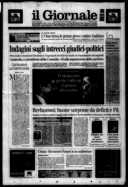 Il giornale : quotidiano del mattino